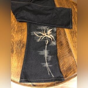 Yucca denim high rise cropped wide leg